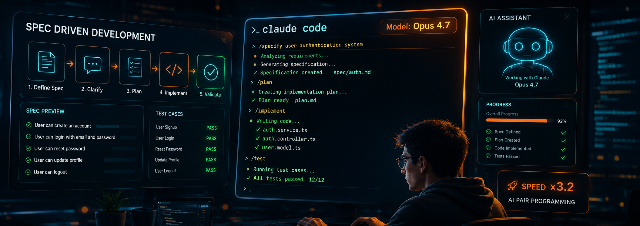Giao diện trực quan khi làm Spec Driven Development